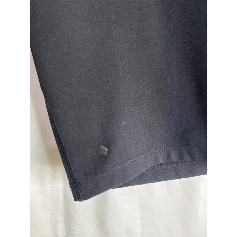 Calvin Klein Performance Womens Black Logo Biker Shorts High Waist Side Pocket L